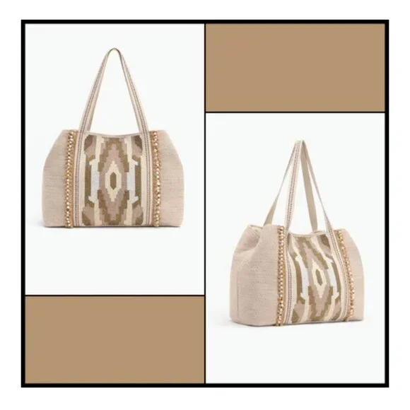 America & Beyond Beaded Weekender Bag - Picture 9 of 10